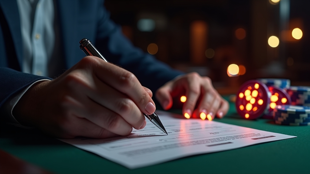 Player registering for a casino bonus beside a glowing no-deposit offer