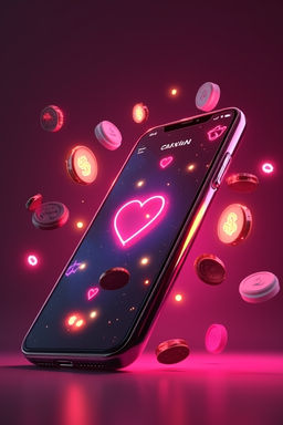 Smartphone showing a casino app